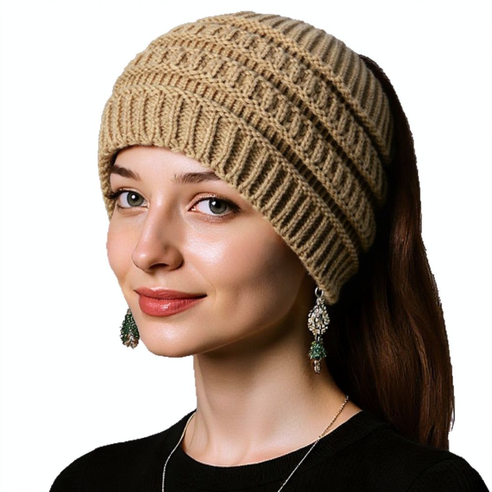 Fleece Ear Warmer Band - Faixa de cabelo de malha larga