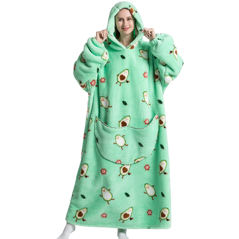 Sherpa Hoodie Fleece - Manta de Inverno de Pelúcia, Manta