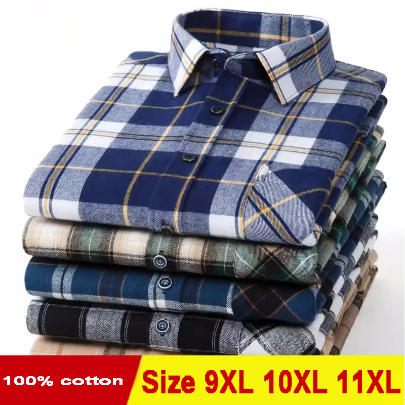 Tamanho 11xl 10xl 9xl moda fla - Flannel Shirt Lined avaliação e preço