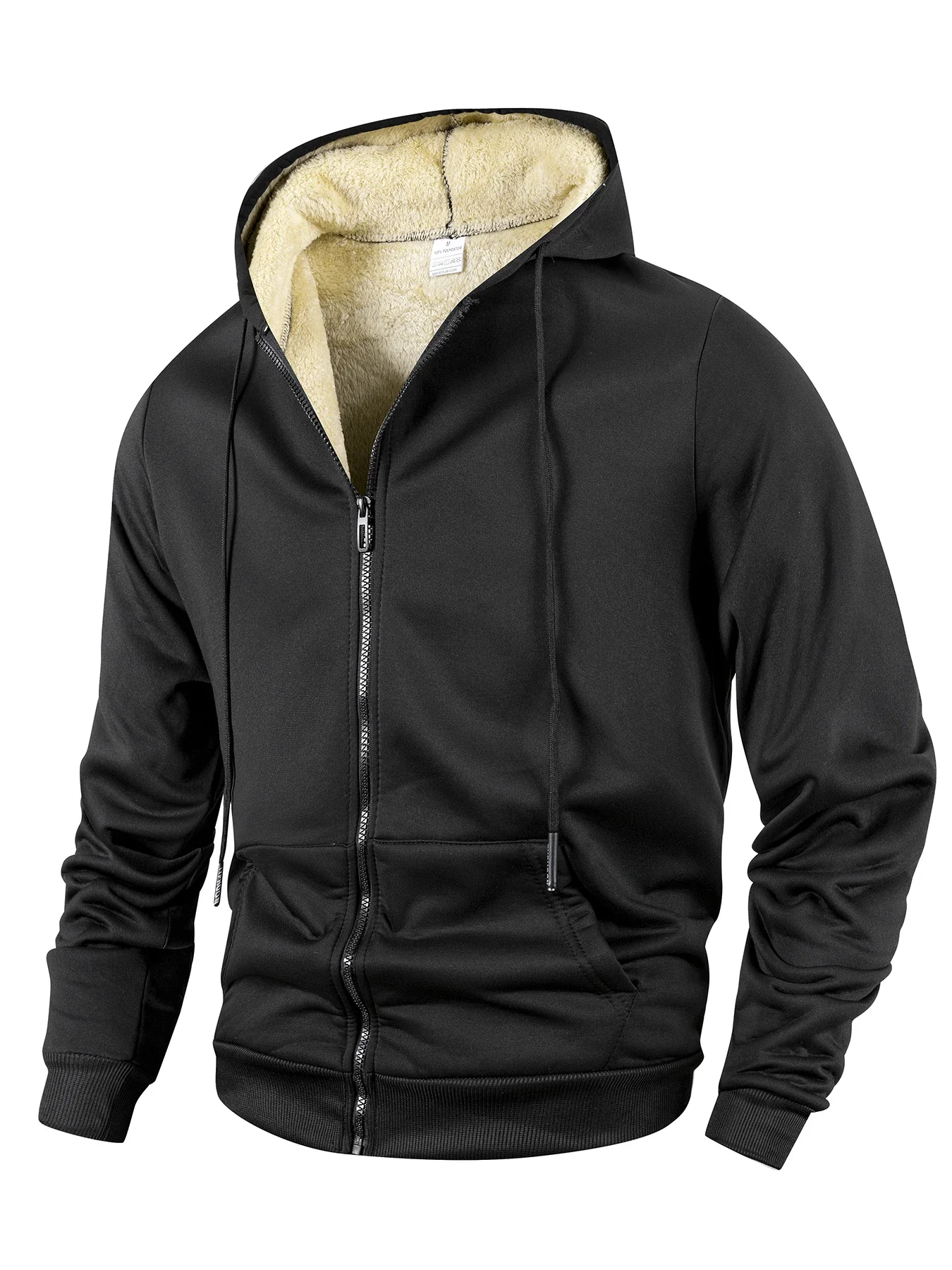 Casaco com capuz de lã Sherpa  - Sherpa Hoodie Fleece avaliação e preço