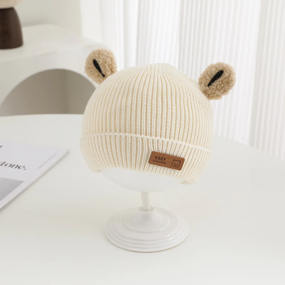 Chapéu infantil 46-50cm 6M-3Y, - Knit Beanie Hat Warm avaliação e preço