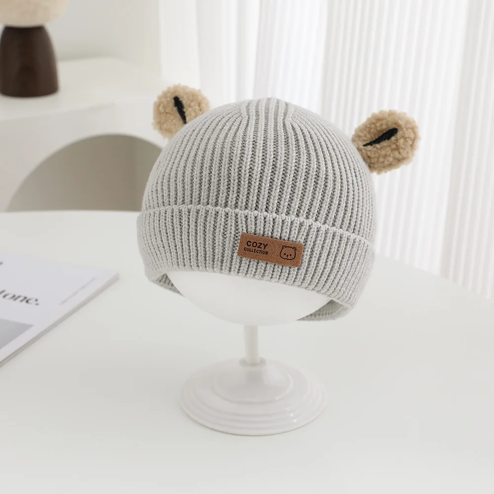 Chapéu infantil 46-50cm 6M-3Y, - Knit Beanie Hat Warm avaliação e preço