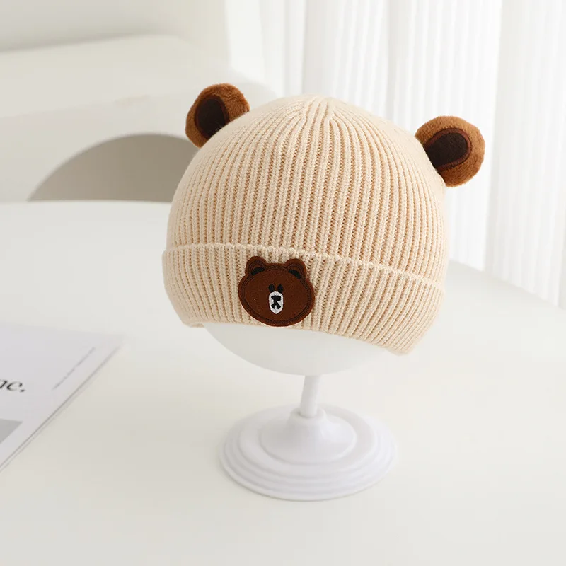 Gorro de inverno para bebês, 4 - Knit Beanie Hat Warm avaliação e preço