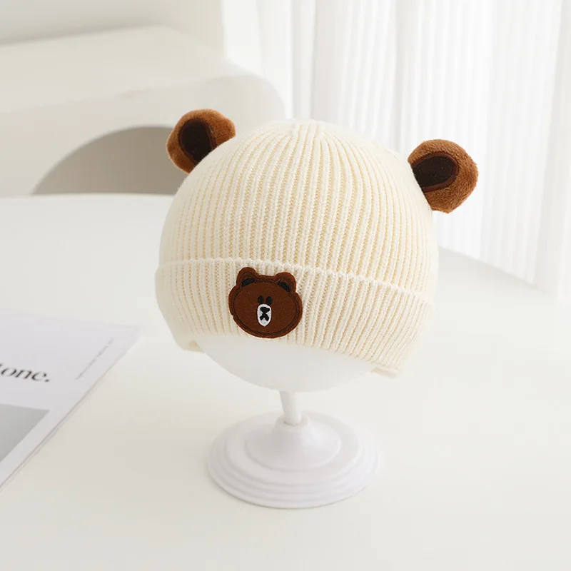 Gorro de inverno para bebês, 4 - Knit Beanie Hat Warm avaliação e preço