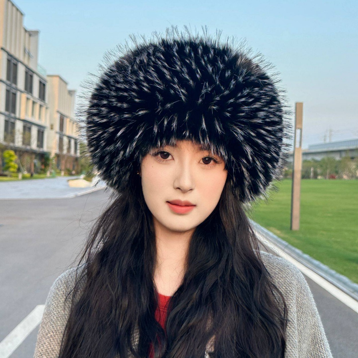 Chapéu Circular Aberto de Pelú - Knit Beanie Hat Warm avaliação e preço