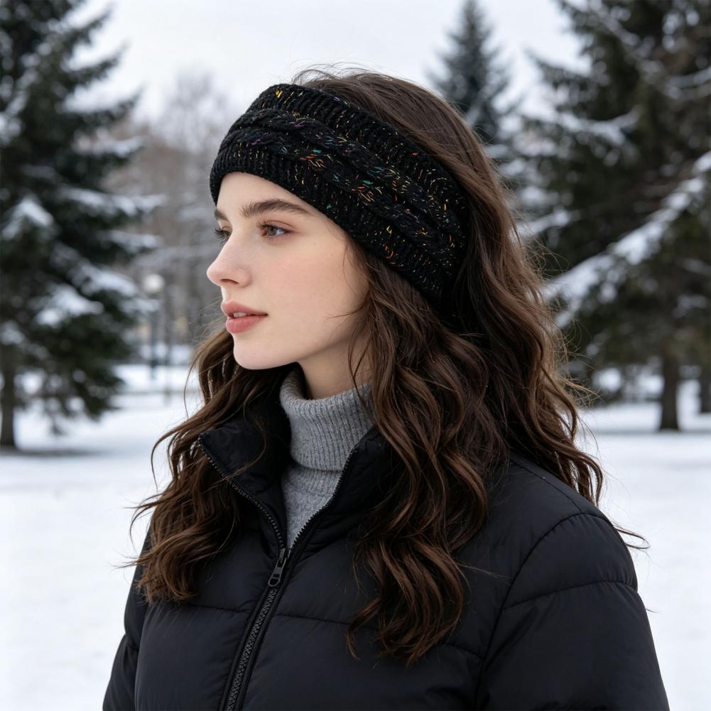 Faixa de cabelo elástica e con - Fleece Ear Warmer Band avaliação e preço