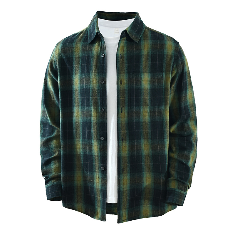 Camisa xadrez masculina 100% a - Flannel Shirt Lined avaliação e preço