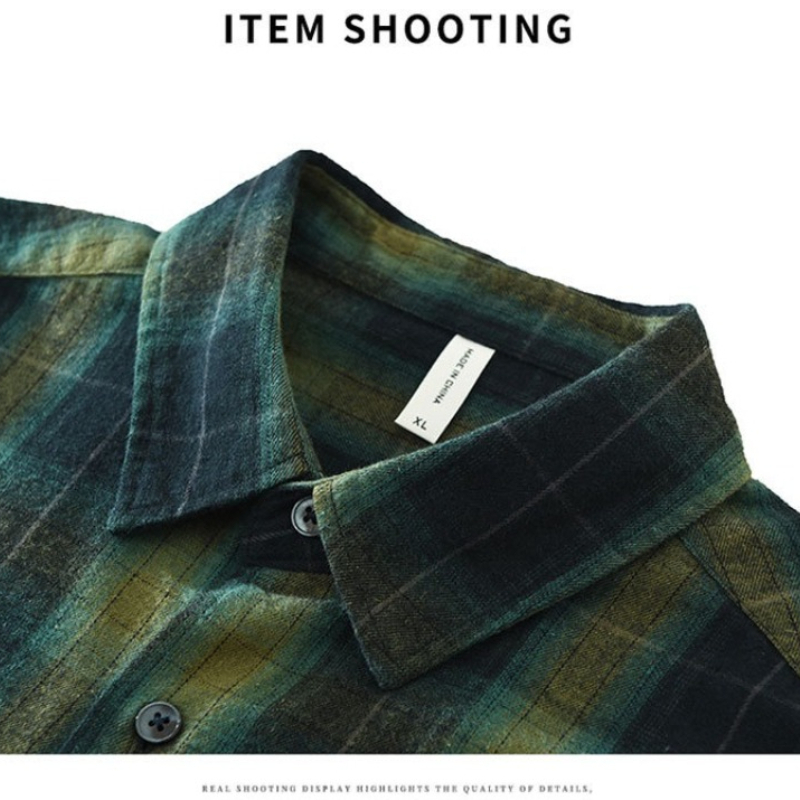 Camisa xadrez masculina 100% a - Flannel Shirt Lined avaliação e preço