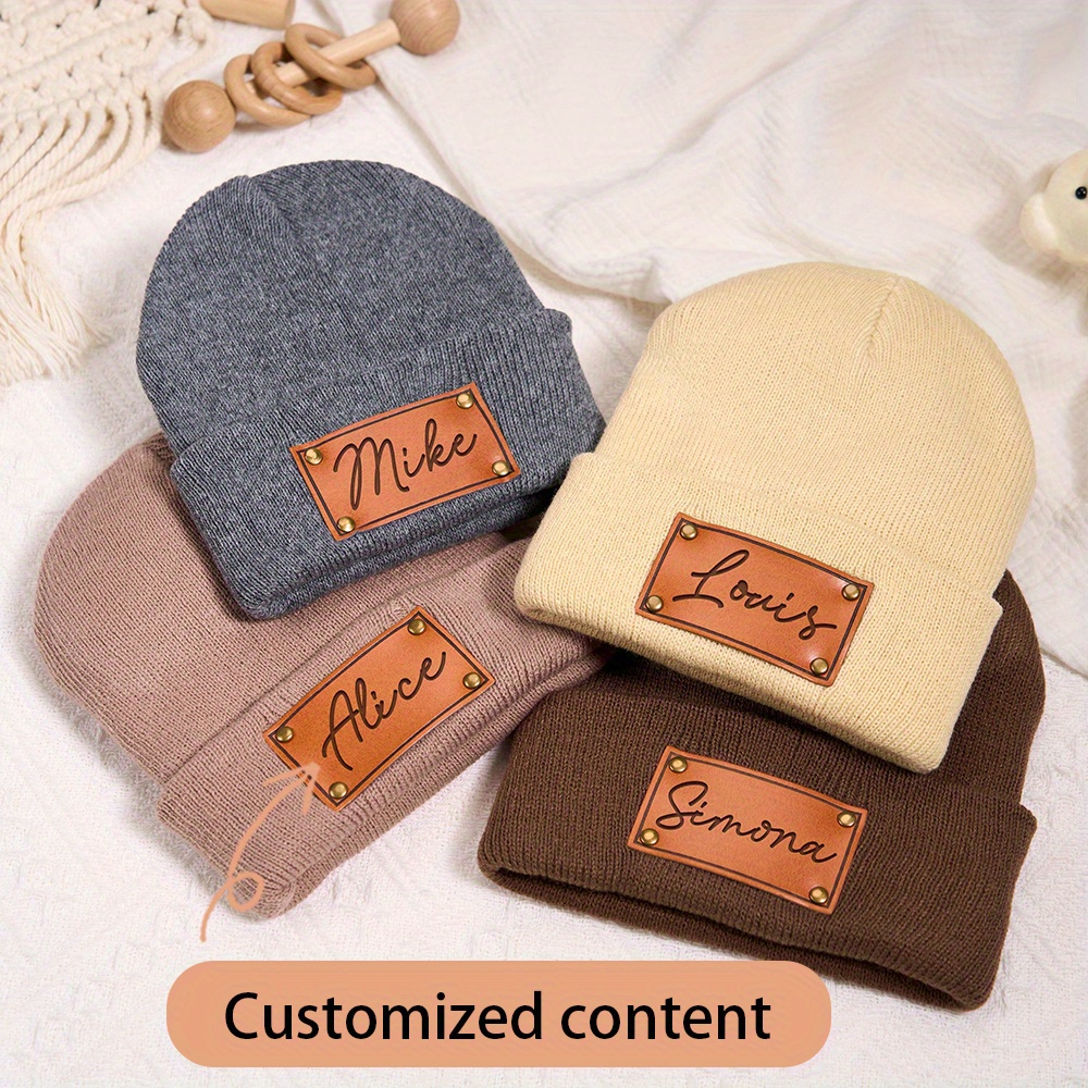 Gorro de inverno de malha com  - Knit Beanie Hat Warm avaliação e preço