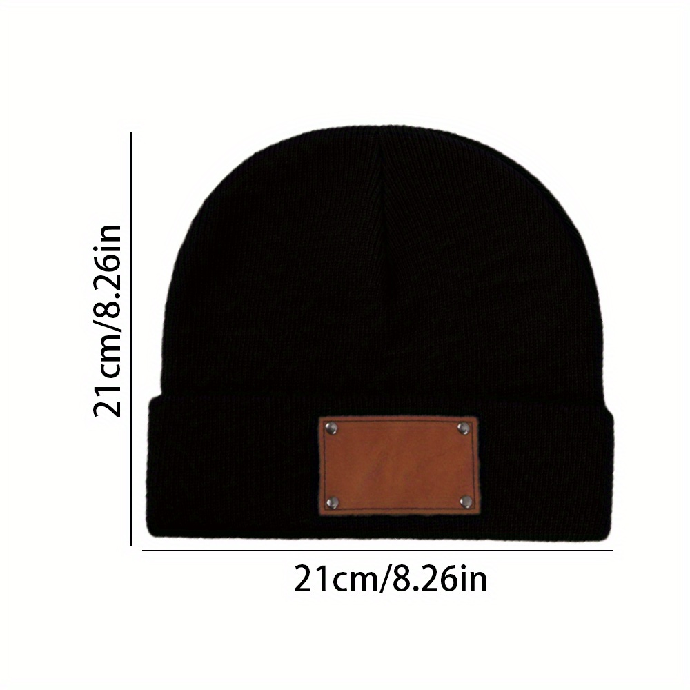 Gorro de inverno de malha com  - Knit Beanie Hat Warm avaliação e preço