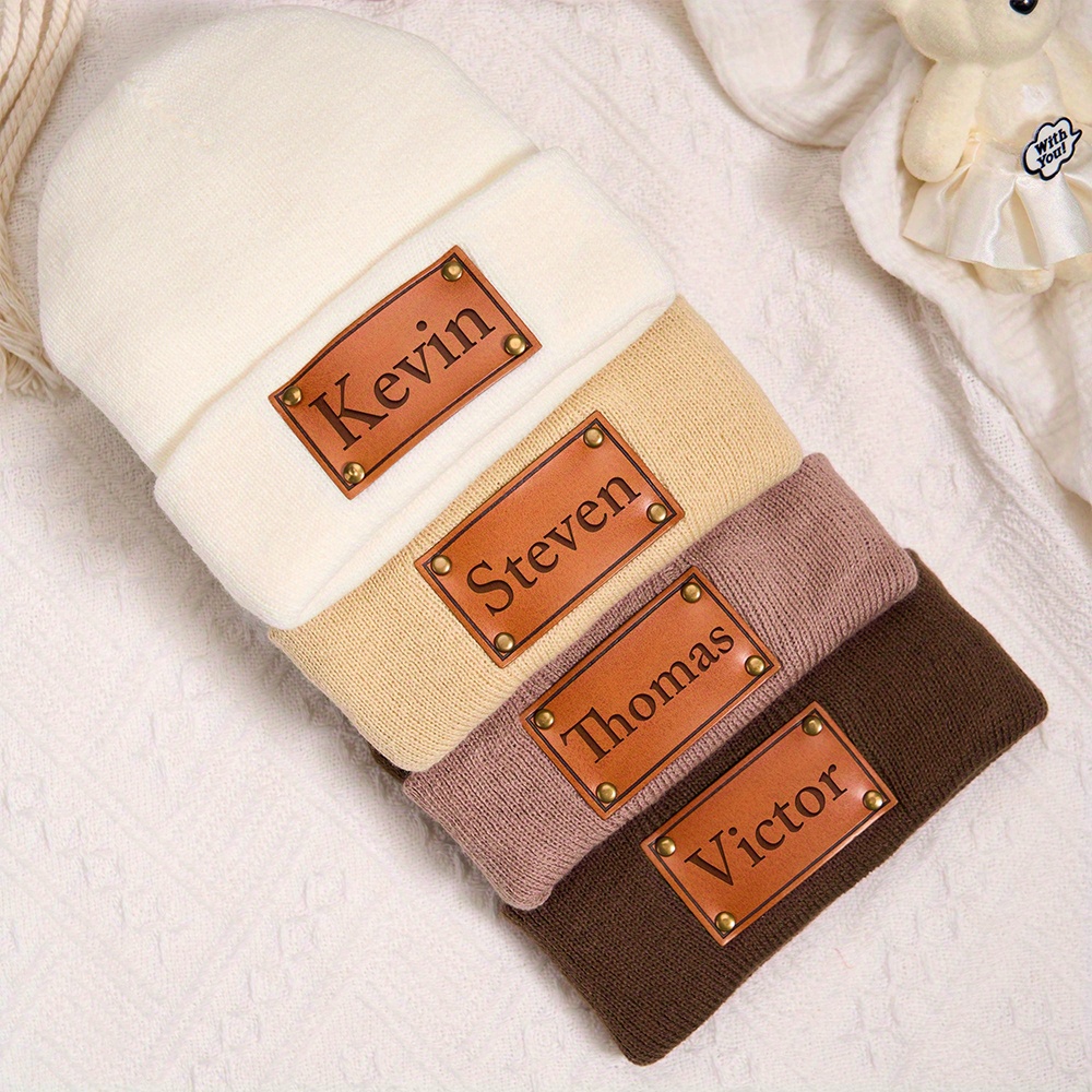 Gorro de inverno de malha com  - Knit Beanie Hat Warm avaliação e preço