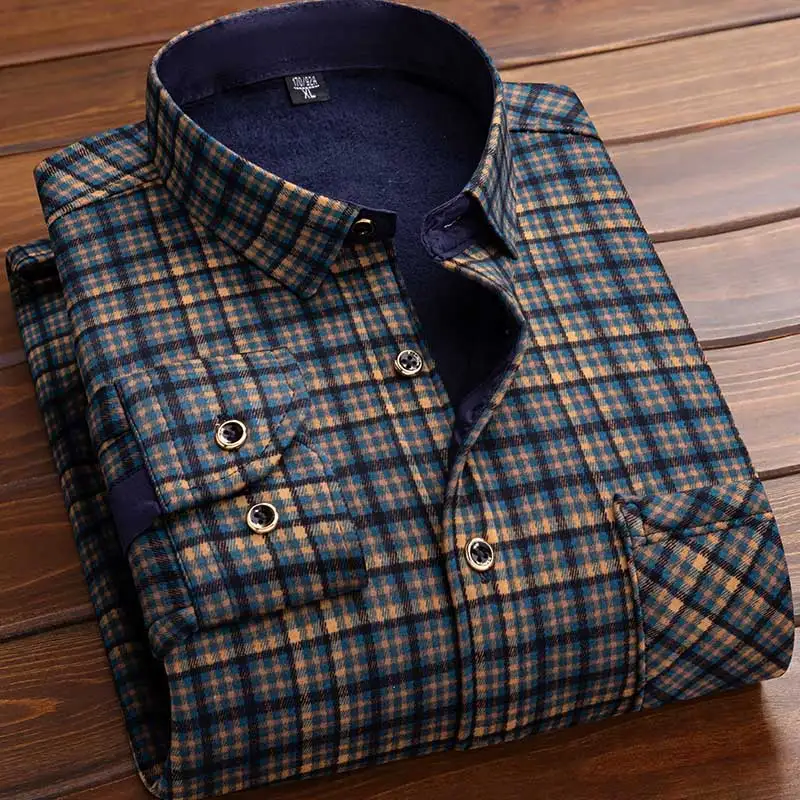 Camisa de lã para homem, coleç - Flannel Shirt Lined avaliação e preço