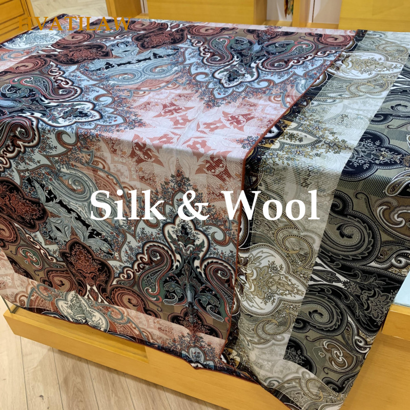 Novo Cachecol de Luxo 30% Seda - Shawl Wrap Winter avaliação e preço