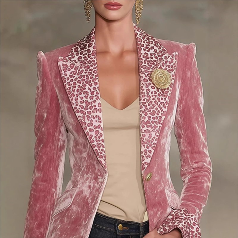 Luxo cor sólida veludo blazer  - Down Jacket Packable avaliação e preço