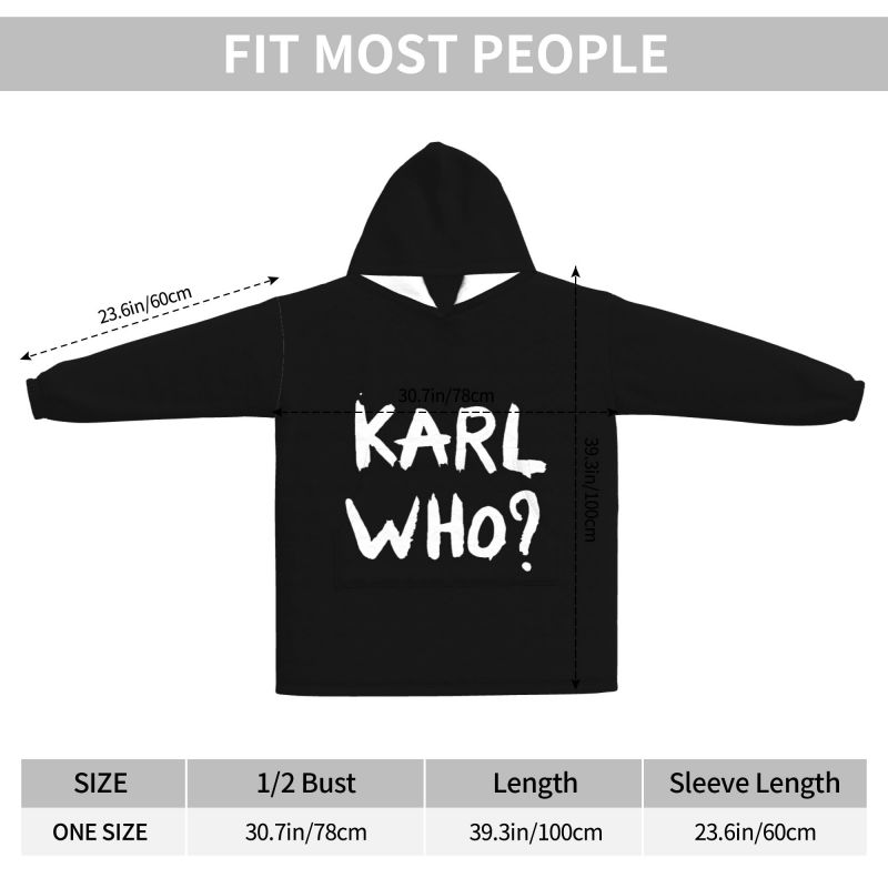 Manta com Capuz Karl Who Sloga - Sherpa Hoodie Fleece avaliação e preço