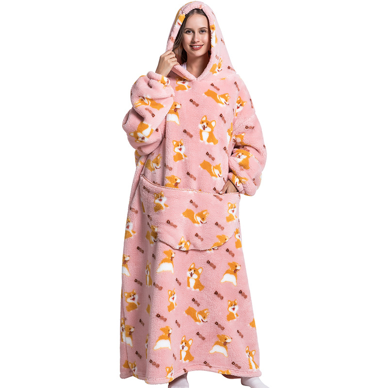 Manta de Inverno de Pelúcia, M - Sherpa Hoodie Fleece avaliação e preço