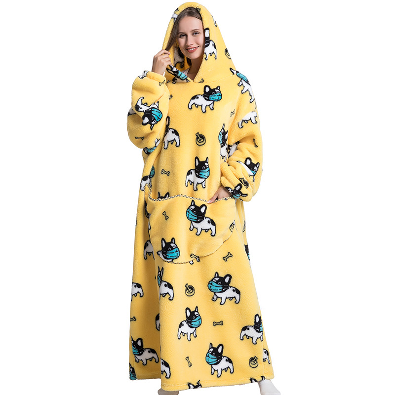 Manta de Inverno de Pelúcia, M - Sherpa Hoodie Fleece avaliação e preço