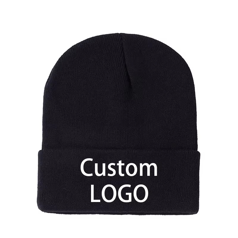 Toucas de malha com logotipo p - Knit Beanie Hat Warm avaliação e preço